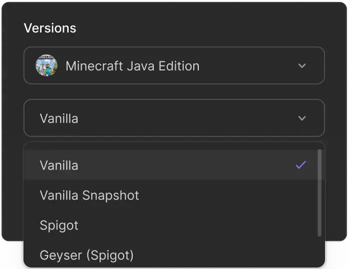 Choose your version